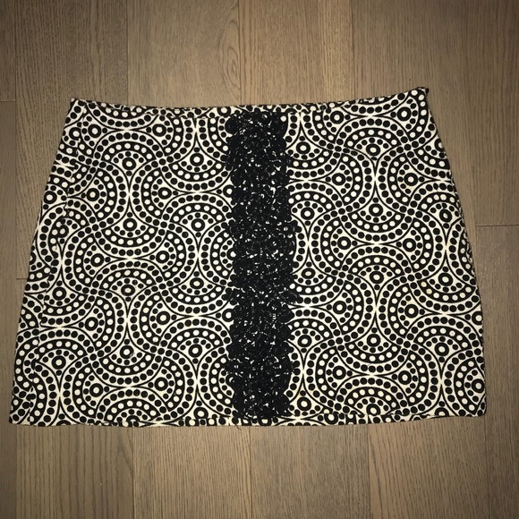 Tibi Dresses & Skirts - TIBI MINI SKIRT WITH LACE EMBROIDERY DETAIL